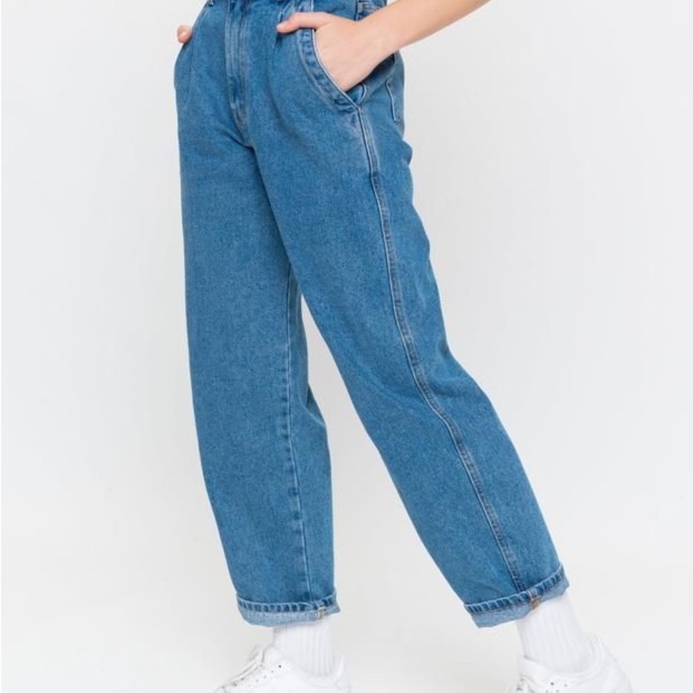 Minga London Slouchy Blue High Waist Jeans
